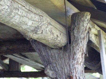 Une vraie charpente en bois