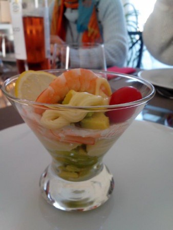 Verrine avocat-crevettes