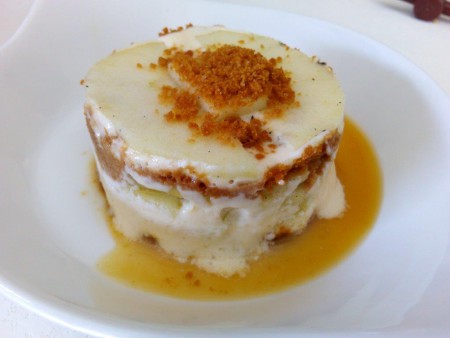 Tiramisu pommes spéculos façon mille feuilles