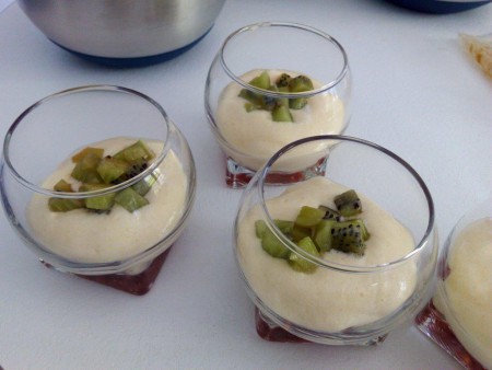 Tiramisu fraises kiwis